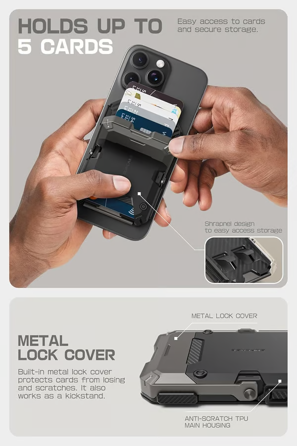 Magnetic Wallet with Stand
