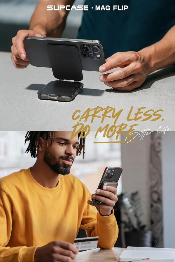 Magnetic Wallet with Stand
