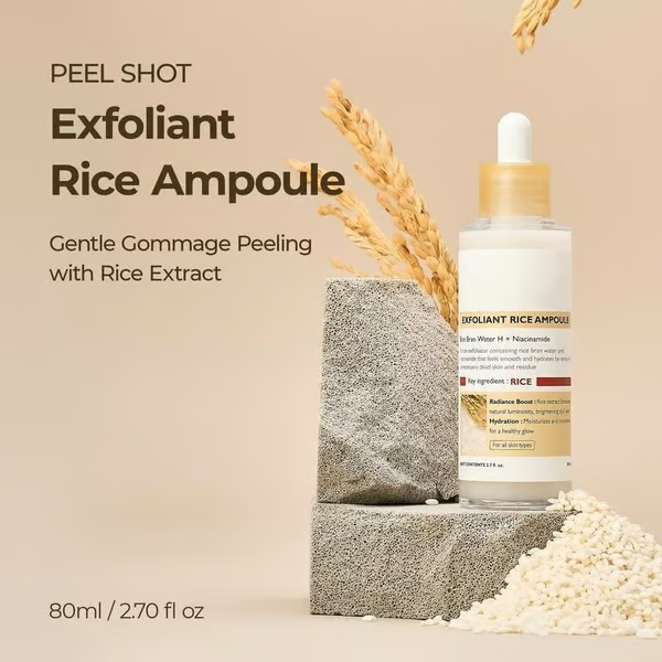Glow Rice Ampoule Duo - Serums for Brightening, Exfoliating, and Moisturizing🌾