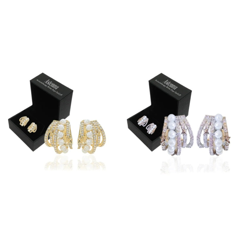 đ„LAST DAY SALE-80% OFF)Lymphvity Auriculotherapy White Onyx EarCuff