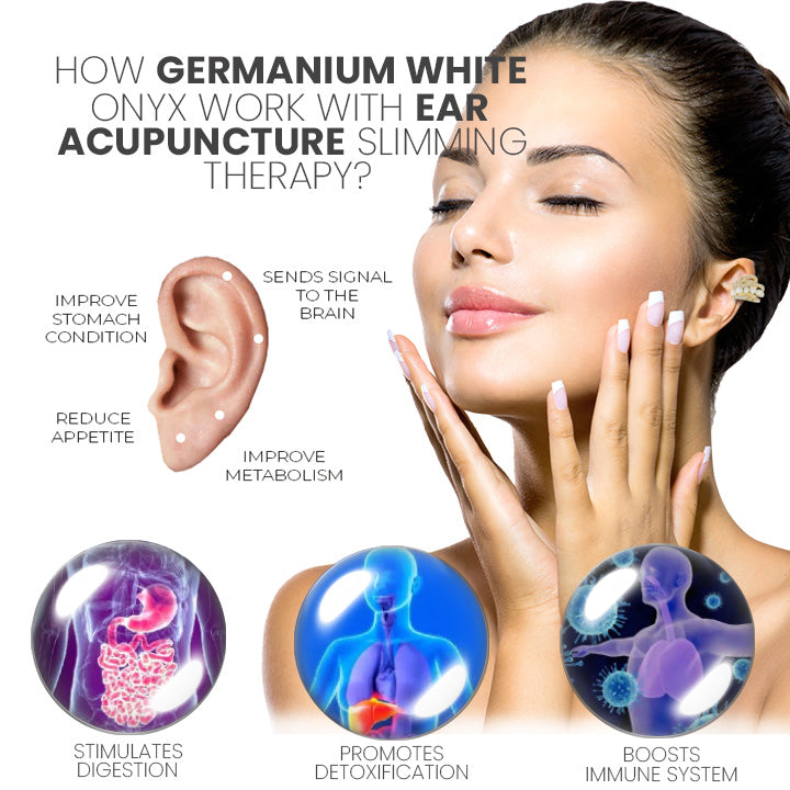 đ„LAST DAY SALE-80% OFF)Lymphvity Auriculotherapy White Onyx EarCuff