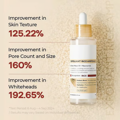Glow Rice Ampoule Duo - Serums for Brightening, Exfoliating, and Moisturizing🌾